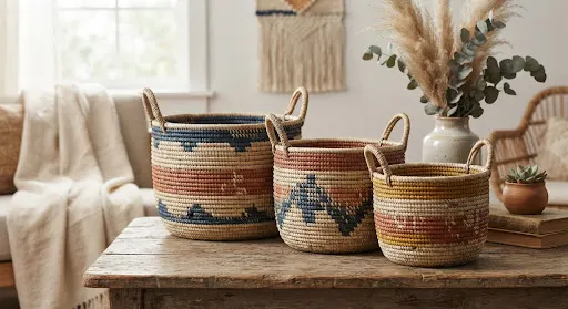 Handwoven Sabai Basket (Set of 3)
